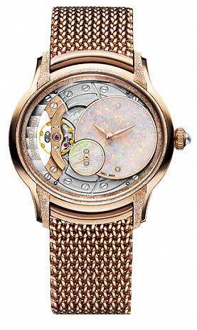 Review Replica Audemars Piguet 77244OR.GG.1272OR.01 Millenary FROSTED GOLD OPAL DIAL Ladies watch